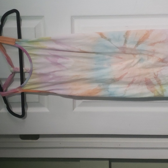 Girls tye dye dress size 14 16 - Picture 1 of 4